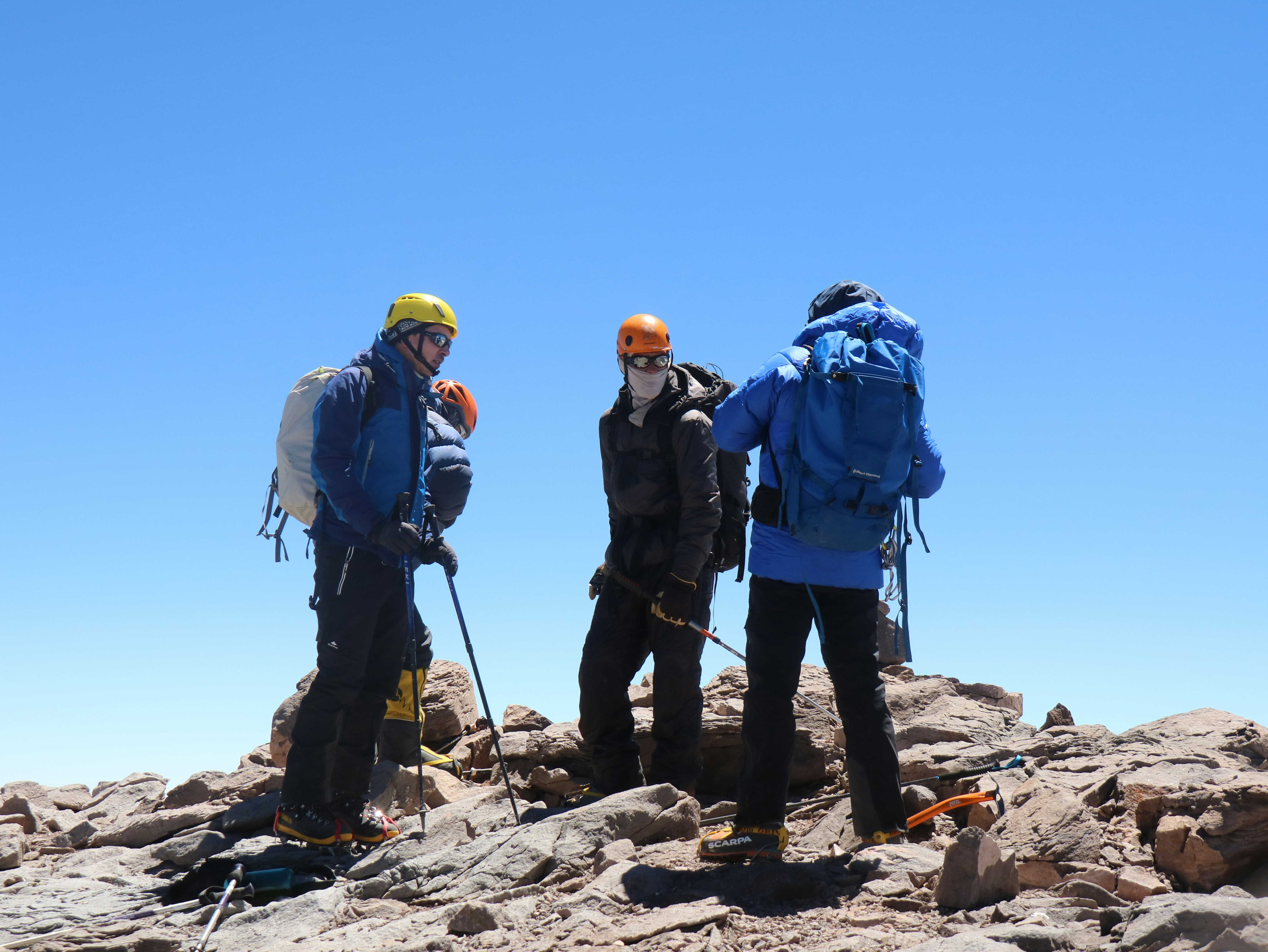 Climbers on the ridge